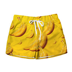 Шорты женские Банановый рай, цвет: 3D-принт