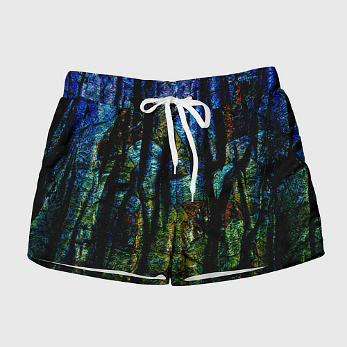 Женские шорты Разноцветная гора / 3D-принт – фото 1