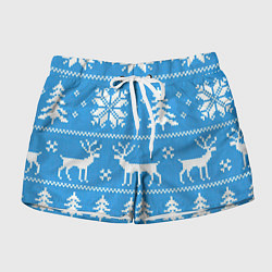 Шорты женские Зимняя ночь, цвет: 3D-принт