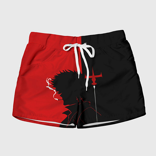 Женские шорты Ковбой Бибоп с сигаретой / 3D-принт – фото 1