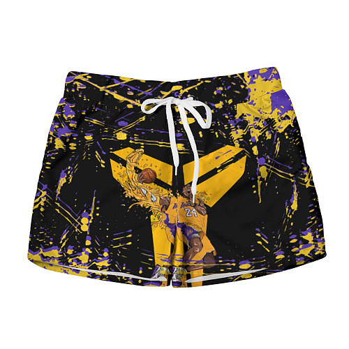 Женские шорты Los angeles lakers NBA / 3D-принт – фото 1