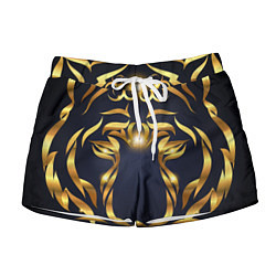 Шорты женские Золотой символ года Тигр, цвет: 3D-принт