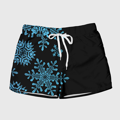 Женские шорты Снежная Стена / 3D-принт – фото 1