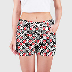 Шорты женские Разные Виды Спорта SPORT, цвет: 3D-принт — фото 2