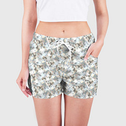Шорты женские Банкноты 50 рублей, цвет: 3D-принт — фото 2