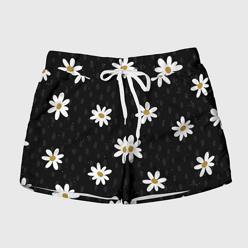 Женские шорты Daisies Ромашки / 3D-принт – фото 1