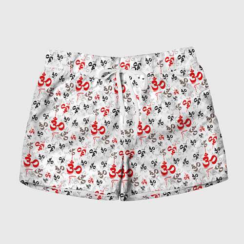 Женские шорты Мантра ОМ АУМ / 3D-принт – фото 1