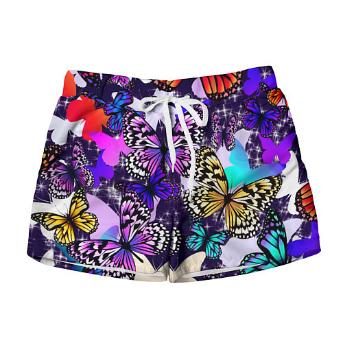 Женские шорты Бабочки Butterflies / 3D-принт – фото 1