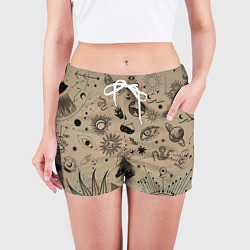 Шорты женские Эзотерика, цвет: 3D-принт — фото 2