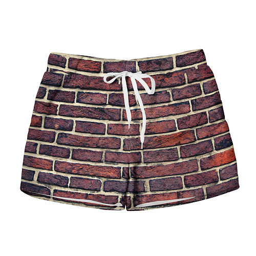 Женские шорты Brick Wall / 3D-принт – фото 1