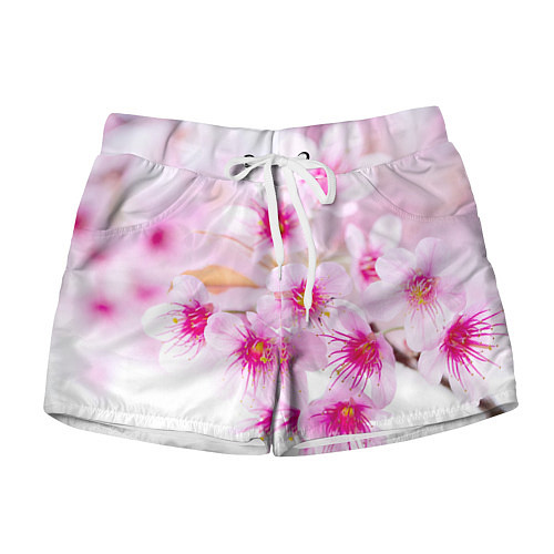 Женские шорты Цвет сакуры / 3D-принт – фото 1