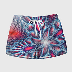 Шорты женские Абстрактный экспрессивный красочный паттерн Abstra, цвет: 3D-принт