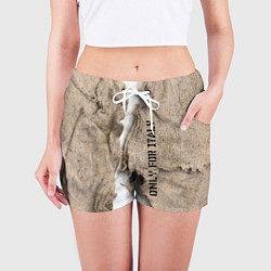 Шорты женские Только для Италии Мешковина Рваньё Only for Italy, цвет: 3D-принт — фото 2