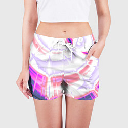 Шорты женские Тай-дай Абстракция Tie-Dye, цвет: 3D-принт — фото 2