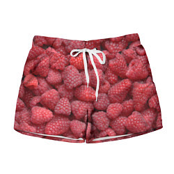 Шорты женские Малина - ягоды, цвет: 3D-принт