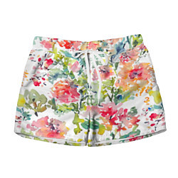 Женские шорты Floral pattern Watercolour Summer