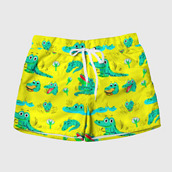 Шорты женские GREEN CROCODILES, цвет: 3D-принт