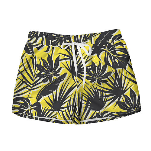 Женские шорты Красочная Тропическая Листва / 3D-принт – фото 1