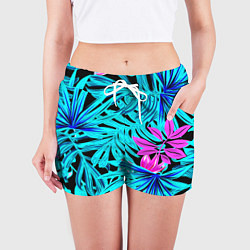 Шорты женские Palm branches, цвет: 3D-принт — фото 2