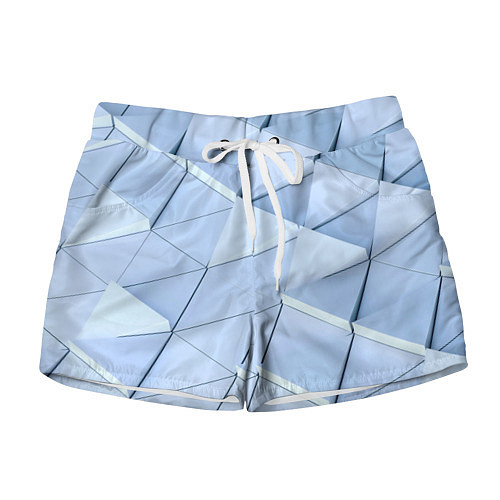 Женские шорты Паттерн из треугольников / 3D-принт – фото 1
