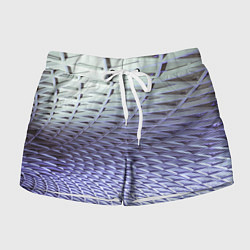 Шорты женские Ребристая абстрактная поверхность, цвет: 3D-принт