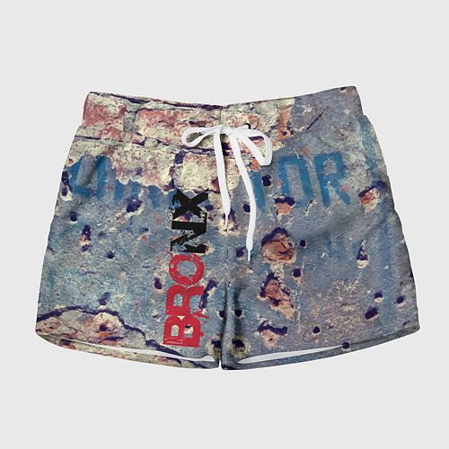 Женские шорты Старая кирпичная стена - Bronx / 3D-принт – фото 1