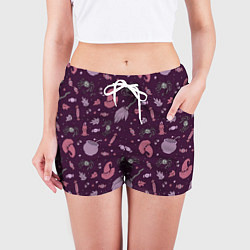 Шорты женские Магия и волшебство, цвет: 3D-принт — фото 2