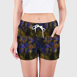 Шорты женские Набрызг краски, цвет: 3D-принт — фото 2
