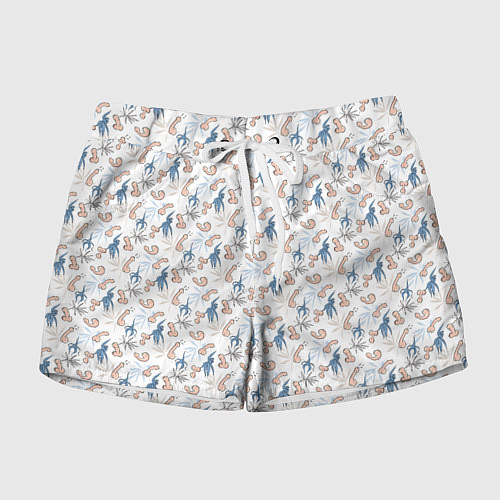 Женские шорты Пенис и растения / 3D-принт – фото 1