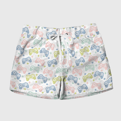 Женские шорты Геймпад в горошек / 3D-принт – фото 1