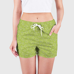 Шорты женские Череп и рука скелета, цвет: 3D-принт — фото 2