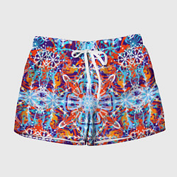 Женские шорты Яркий зимний разноцветный