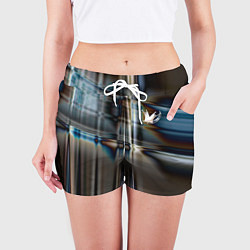 Шорты женские Корона и месяц, цвет: 3D-принт — фото 2