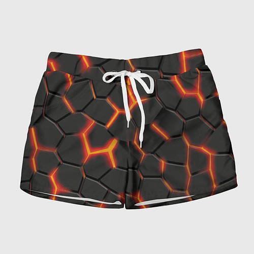 Женские шорты Разлив лавы / 3D-принт – фото 1
