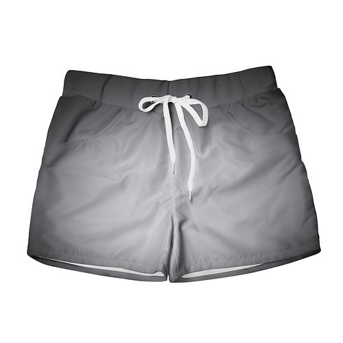 Женские шорты Серебристый градиент / 3D-принт – фото 1