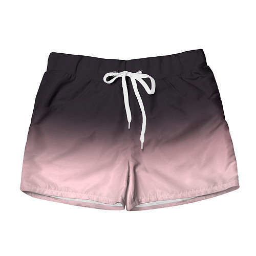 Женские шорты Градиент: от черного к розовому / 3D-принт – фото 1