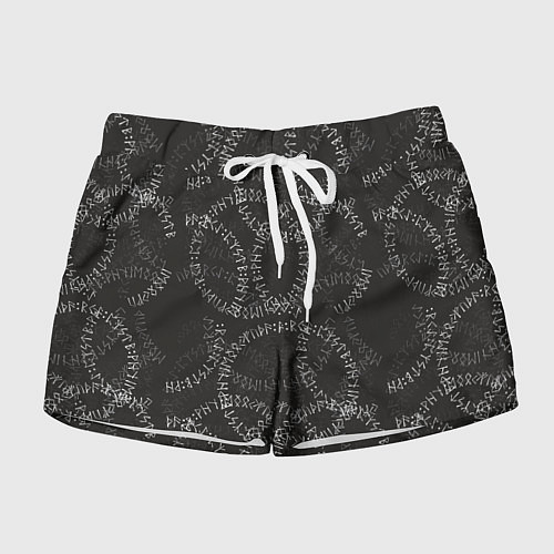 Женские шорты Круговые руны / 3D-принт – фото 1