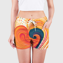 Шорты женские Вихрь цвета, цвет: 3D-принт — фото 2