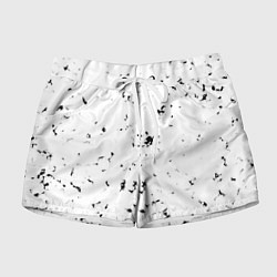 Шорты женские Текстура черно-белая, цвет: 3D-принт