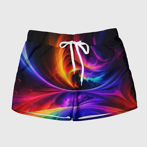 Женские шорты Неоновая краска / 3D-принт – фото 1