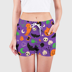 Шорты женские Halloween style, цвет: 3D-принт — фото 2
