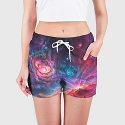 Шорты женские На задворках вселенной, цвет: 3D-принт — фото 2