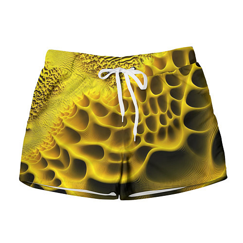 Женские шорты Yellow background / 3D-принт – фото 1