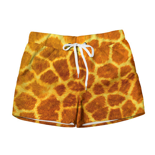 Женские шорты Шкура жирафа - текстура / 3D-принт – фото 1