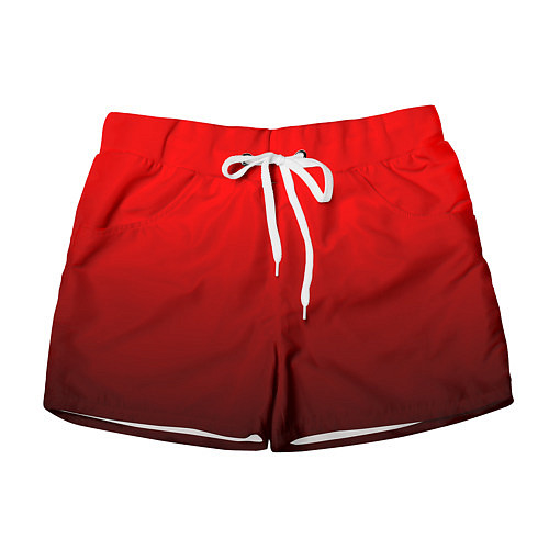 Женские шорты Градиент красно-чёрный / 3D-принт – фото 1