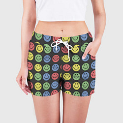 Шорты женские Smiley, цвет: 3D-принт — фото 2