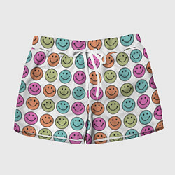 Шорты женские Smiley face, цвет: 3D-принт