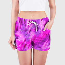 Шорты женские Розовая слизь, цвет: 3D-принт — фото 2
