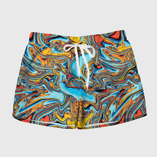 Женские шорты Абстрактная диффузия / 3D-принт – фото 1