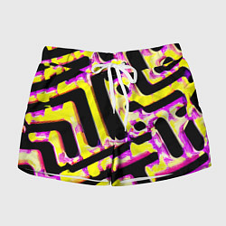 Женские шорты Абстракция - лабиринт